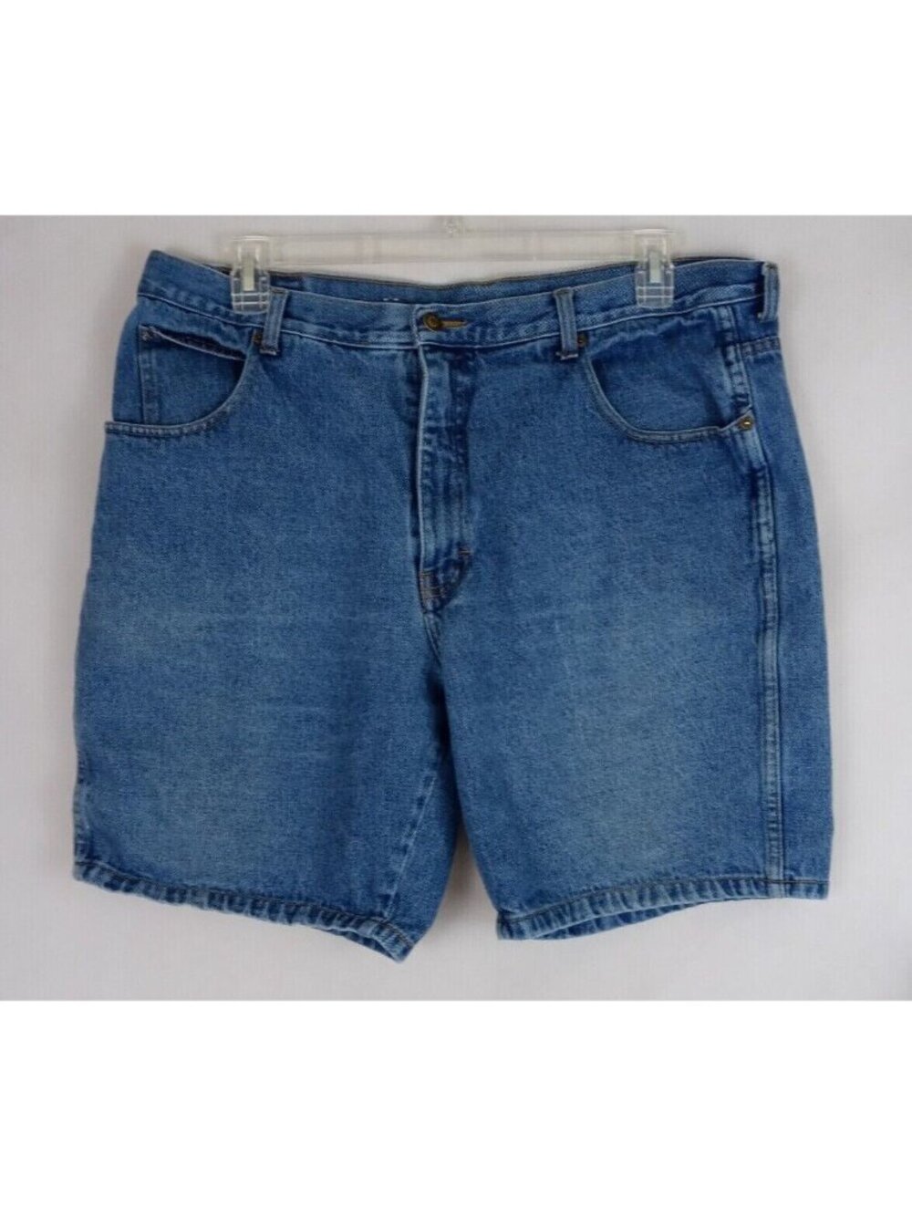 Vintage Midwest Traders Medium Wash Distressed Jean Shorts Size 40 Inseam 8"